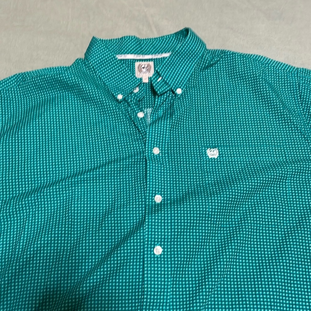 Cinch short sleeve button up